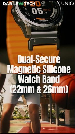 Built for Performance and Everyday Adventure - UNIQ Fluo Silicone Watch Band for Garmin ⌚⌚