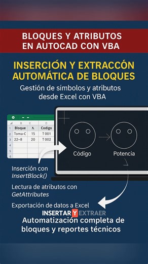 2.9K views · 22 reactions |  De Excel a AutoCAD y Viceversa: Bloques...
