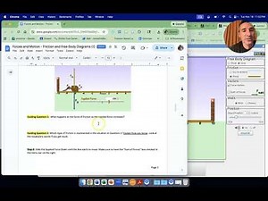 Explaining PHET friction lab