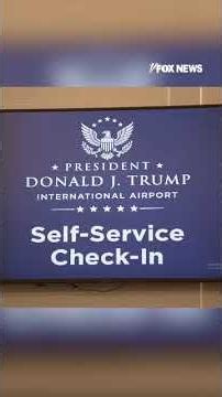 NEW: Signs outside Palm Beach International Airport show rebranding to Donald J Trump International
