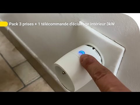 Avis Consommateur : Pack 3 prises + 1 télécommande d'éclairage intérieur 3kW | Castorama