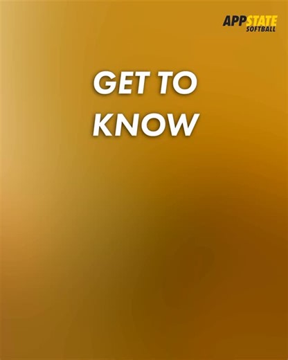 #AppNation, get to know Dakota Daniel, an outfielder from Madison, Ala. 🤩 #OTM | App State Softball