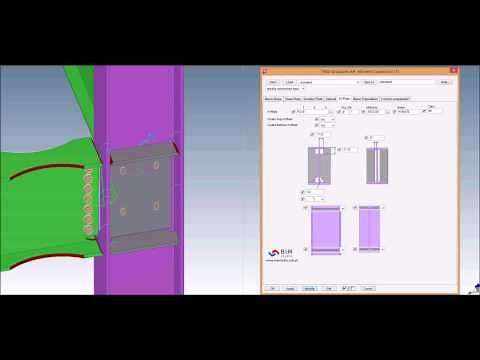 Moment Connection - Tekla Custom Component