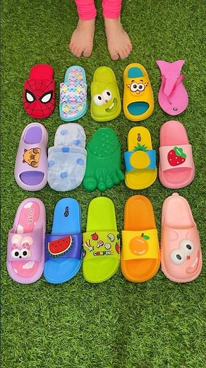 Super cool wacky crew sandals 😜🙃 cartoon slippers 🎪😂 #viralvideoshorts #trending #viralvideo