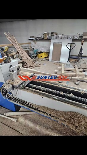 Customized Suntec cnc BASEBALL BAT making cnc wood lathe in USA customer workshop #baseball bat