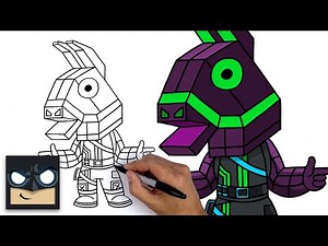 How To Draw LLION | Fortnite NEON LLAMA Variant