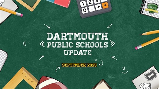 📢🏫 The first Dartmouth Public Schools update of the school year is here! Tune in for a recap of September happenings at our schools, including a look at the brand new sensory path at DeMello and a welcome to the new assistant principal at Potter, plus important updates and fun events as we look ahead to October 👇 | Dartmouth Community Media