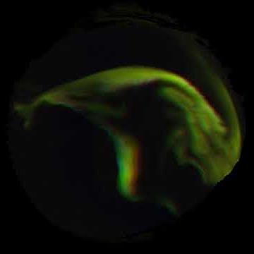 THE NORTHERN LIGHTS IN 3D PROJECT: RED-CYAN ANAGLYPH 2