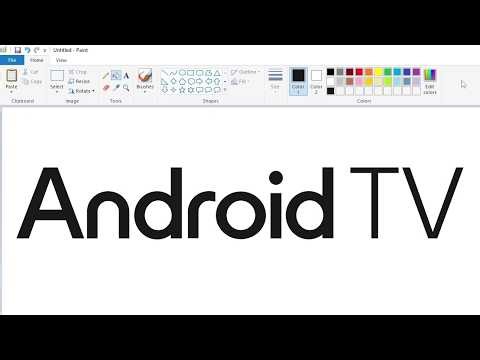 How to draw the Android TV logo using MS Paint | How to draw on your computer