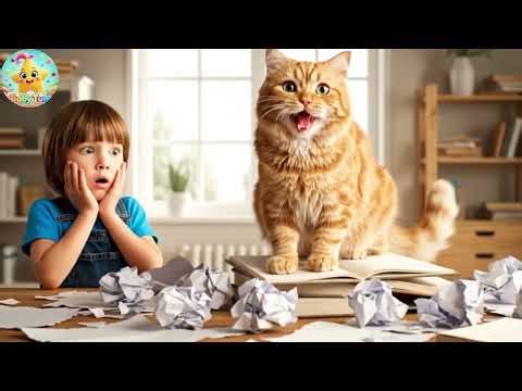 The Cat Who Ate My Homework | Funny Nursery Rhymes and Educational Songs for Kids