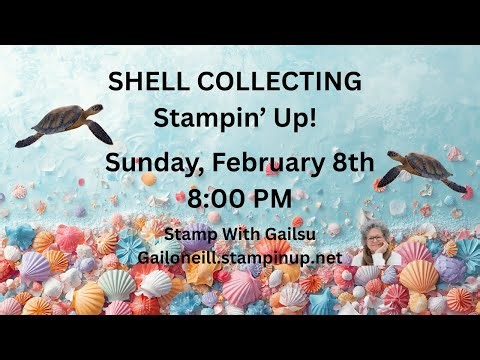 Shell Collecting Cards, Stampin' Up!