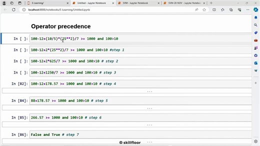 Python - Operator’s Precedence and Associativity | Python Courses in Tamil | Skillfloor