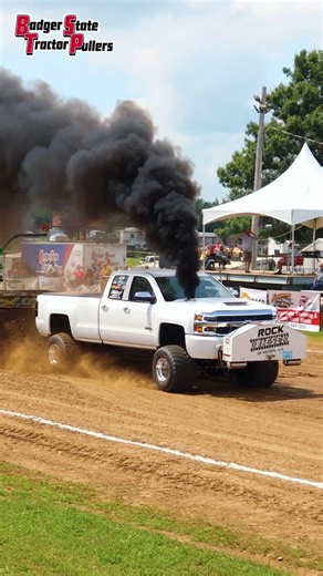 26K views · 303 reactions | "Rock Diesel" Ripping down the track!! #BSTP #truckpulling | Badger State Tractor Pullers | Facebook