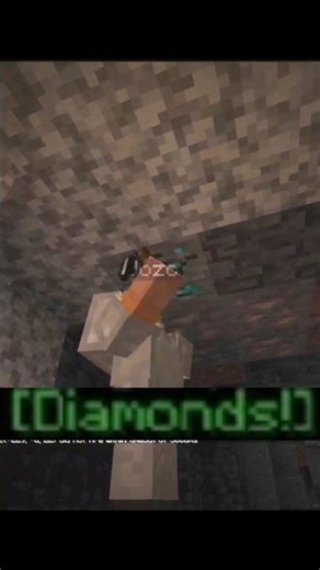 Day 12 of beating #minecraft only using Twitch chat commands… we finally found diamonds