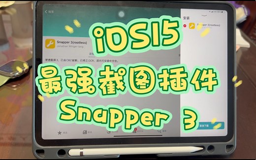 iOS15目前最强截图插件《Snapper 3》
