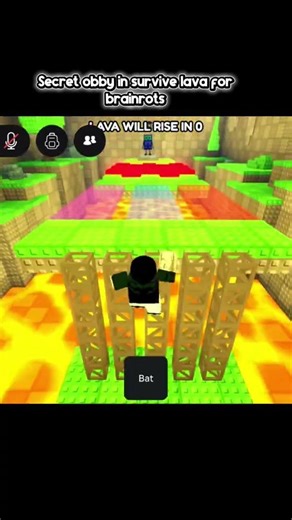 Secret obby in survive lava for brainrots #brainrot #roblox #viral