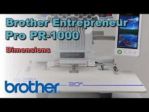 Brother Entrepreneur Pro PR-1000 | Hoop & Work Space Dimensions Overview