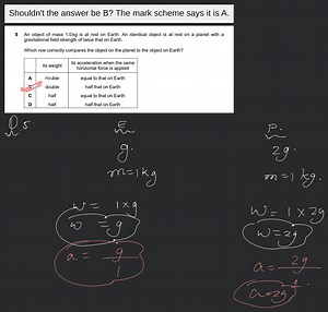 5 An object of mass 1.0 \mathrm{~kg} is at rest on Earth. An id... | Filo