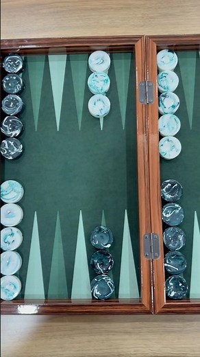 Fmgammon Mini Travel Dark Green #backgammon