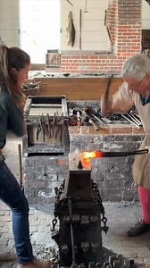 Blacksmithing 200 years ago VS today: A lot and a little has changed. Production is still the name of the game. Steel gets heated then beaten into a new shape. Now, we have modern technology and machines on our side, but the basic tools, anvil, hammer, and tongs are still the same. 200 years ago, human power was all that was available to move hot steel, today we have a few ways to speed up that process. We still need a forge to heat the steel. Production shops tend to use natural gas/propane for