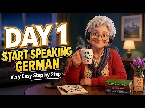 30 Day German Challenge 🇩🇪 | Day 1Speak Your First Sentences Today