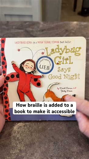 Braille Added to a Children’s Book #braille #book #accessibility