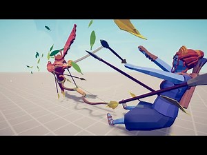 TABS | Sensei & Shogun Vs Zeus & Artemis!! | Epic Battle!!!