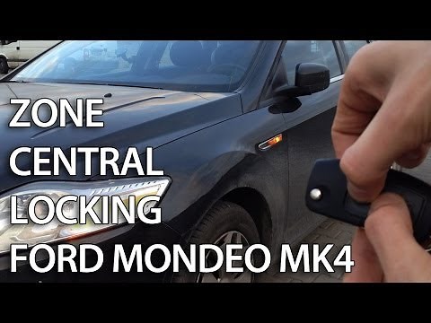 How to activate Ford Mondeo MK4 zone central locking (selective unlocking)