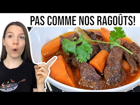 RAGOÛT DE BOEUF VIETNAMIEN À LA MIJOTEUSE -BO KHO -VIETNAMESE BEEF STEW SLOW COOKER- HOP DANS LE WOK