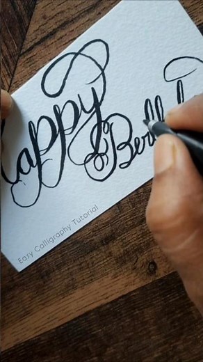 Happy birthday 🎈 🎂| Calligraphy writing Tricks #calligraphy #lettering #art