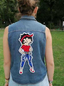 Patch brodé Betty Boop - Etsy France