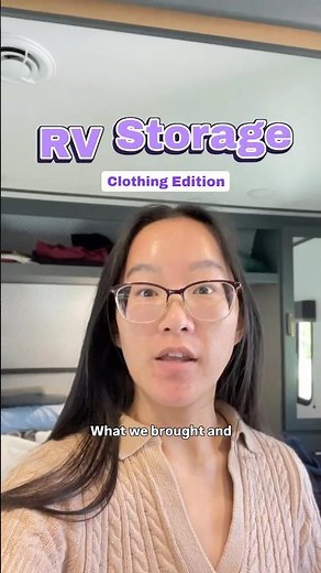 Organizing my closet in the RV #rvtravel #closetorganization #minimalist
