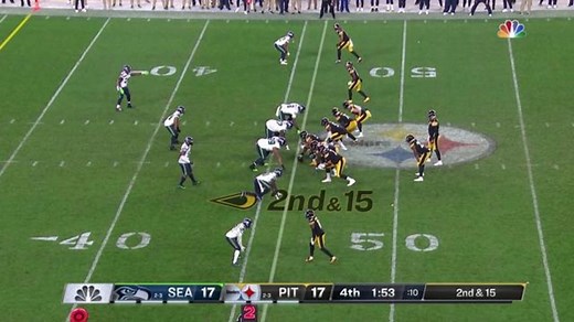 Doink! Potential INT hits Jamal Adams directly in the face