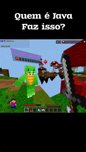 Dificilmente um java faria isso, Ou não? #minecraft #bedwars #thehive