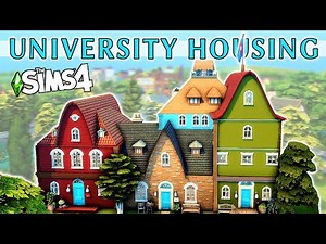 UNIVERSITY HOUSING | Britechester Dorms | Sims 4 Speed Build | No CC