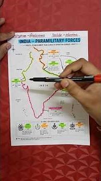 India’s Paramilitary Forces Explained on Map 🇮🇳🔥 | BSF, CRPF, ITBP, CISF, SSB Full Forms & Roles