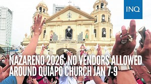 Ambulant vendors will not be allowed within the vicinity of Quiapo Church from Jan. 7 to 9 for the Black Nazarene procession next year, according to Manila Mayor Fransico “Isko Moreno” Domagoso. https://newsinfo.inquirer.net/2141831/nazareno-2026-no-vendors-allowed-around-quiapo-church-jan-7-9 | INQUIRER.net