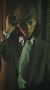 Portrait of a man modeling old fashion style - Free Stock Video