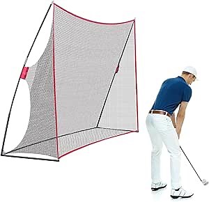 10x7ft Portable Golf Practice Net with Carry Bag for Indoor Outdoor Backyard Driving Hitting Chipping Training