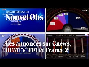 Les résultats du premier tour des élections législatives 2024 sur TF1, France 2, BFMTV et Cnews