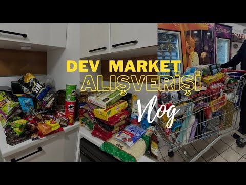 DEV MARKET ALIŞVERİŞİ 🛒 Aynı zamanda düzen yaptık🌼 #marketalışverişi