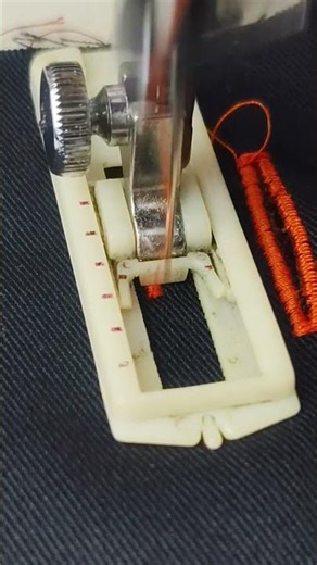 Sewing buttonhole pattern using a semi portable sewing machine