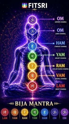 7 Chakra Bija Mantras | LAM VAM RAM YAM HAM OM, AUM
