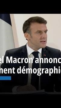 Emmanuel Macron annonce des mesures pour un "réarmement démographique et civique"