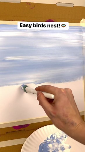25K views · 586 reactions | This one always turns out SO cute! I’ve been amazed at all the bird’s nest paintings you’ve sent me to so far 殺 #art #artist #painting #birdsnest #spring #tutorial #acrylicpainting | Emily Seilhamer Art | Facebook