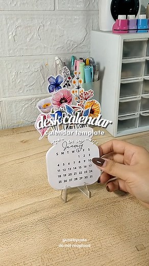 the prettiest calendar doesn't exi— templates available #inkbycate #deskcalendar | Ink by Cate