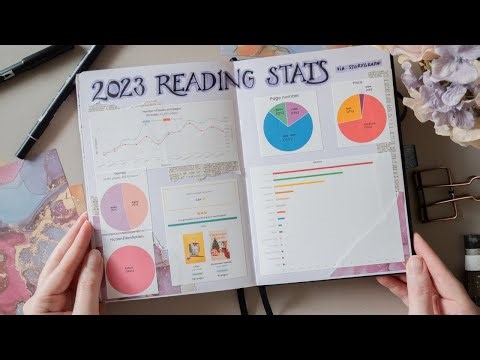 Reading Journal Flip Through | 137 Books Read + My 2023 Reading Stats