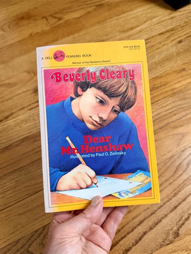 1984 Dear Mr. Henshaw by Beverly Cleary - Newbery Award - Vintage Kids Chapter Book (paperback) - Etsy