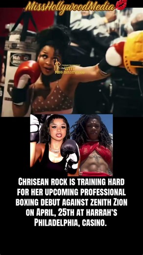 #whewwhunnii CHRISEAN ROCK IS TRAINING HARD FOR HER PROFESSIONAL BOXING DEBUT.