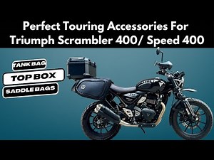 The Perfect Touring Accessories For Triumph Scrambler 400X / Speed 400 | Top Box | Saddle Bags |